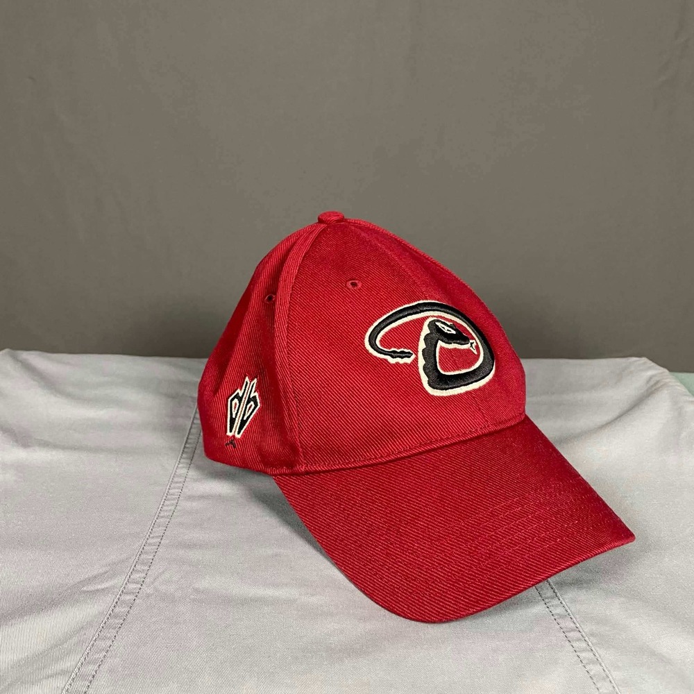 MLB Arizona Diamondbacks Youth Red Baseball Hat Adjustable D-Snake Logo Cap